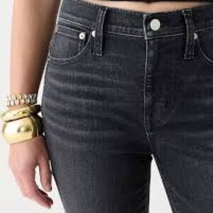 J. Crew 9" High-Rise Re-imagined Toothpick Jean in Charcoal wash Sz 25